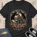 Joseph Lee — Bread Kneading Machine archival badge t-shirt design, Buillth Never Forget collection