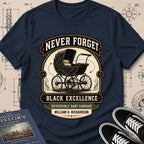 William H. Richardson — Reversible Baby Carriage — Never Forget Black Excellence T-Shirt | Buillth