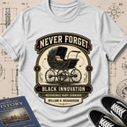William H. Richardson — Reversible Baby Carriage — Never Forget Black Innovation T-Shirt | Buillth