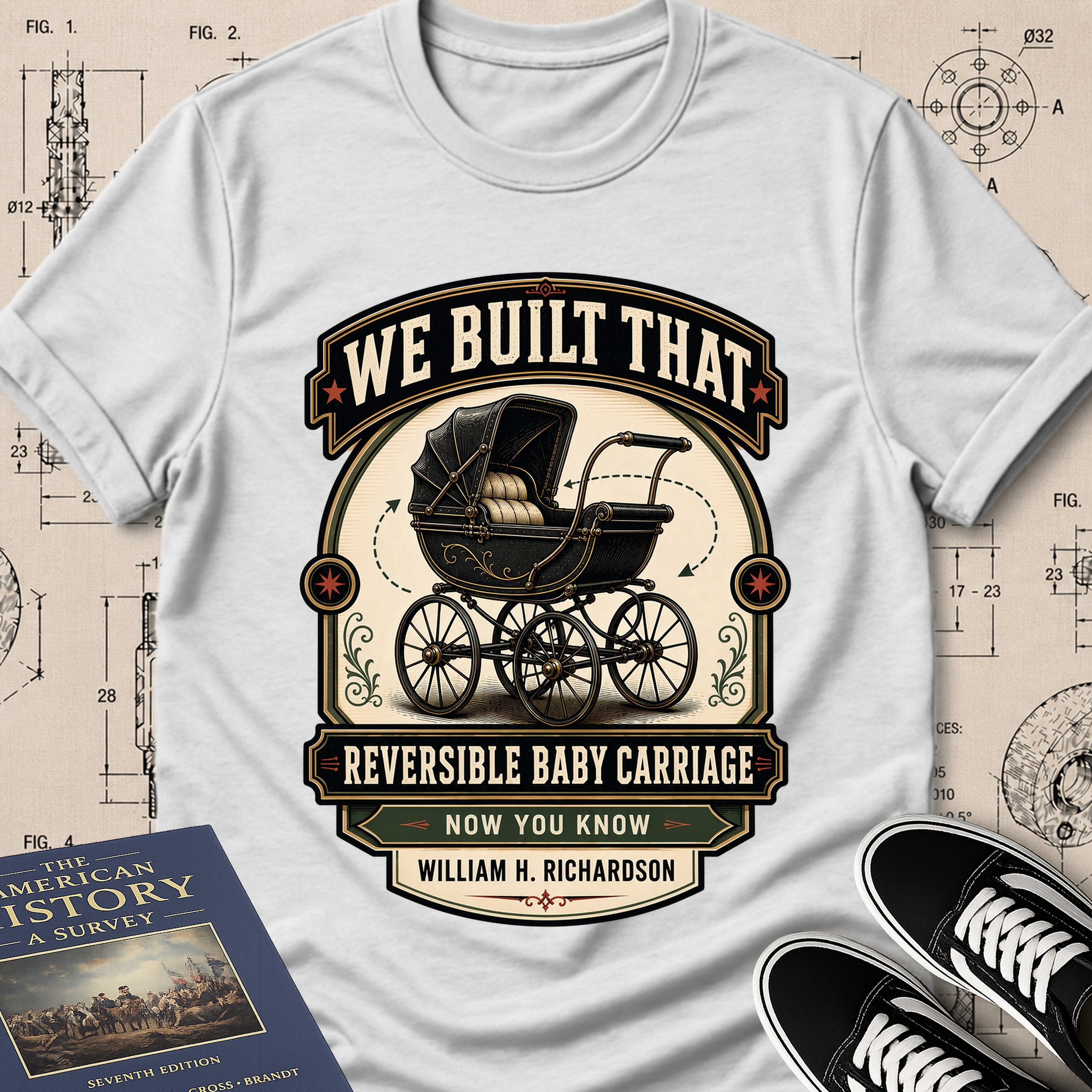 William H. Richardson — Reversible Baby Carriage — We Built That T-Shirt | Buillth