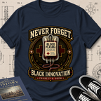 Dr. Charles Drew — Blood Plasma archival badge t-shirt design, Buillth Never Forget collection