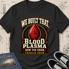Dr. Charles Drew — Blood Plasma archival badge t-shirt design, Buillth Never Forget collection