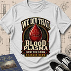 Dr. Charles Drew — Blood Plasma archival badge t-shirt design, Buillth Never Forget collection