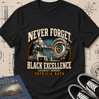 Patricia Bath — Laserphaco Probe archival badge t-shirt design, Buillth Never Forget collection