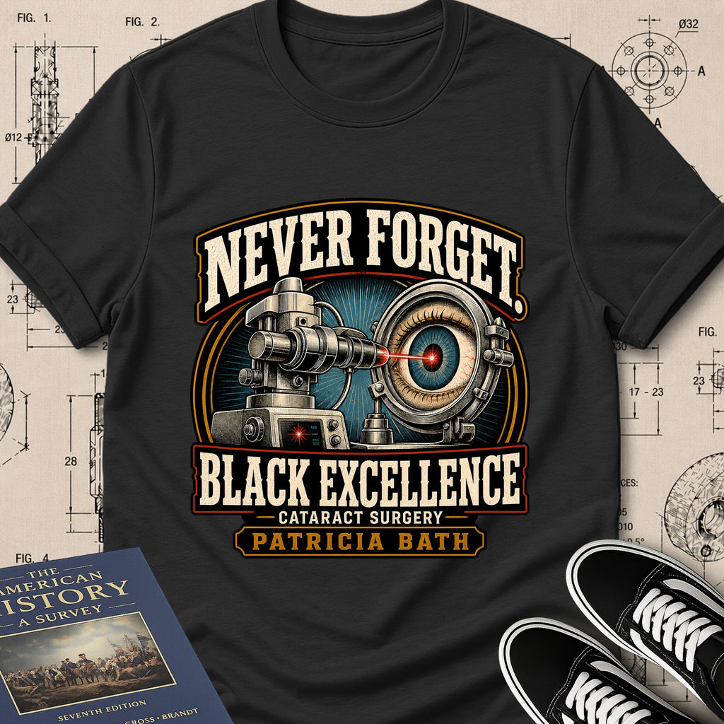 Patricia Bath — Laserphaco Probe — Never Forget Black Excellence T-Shirt | Buillth