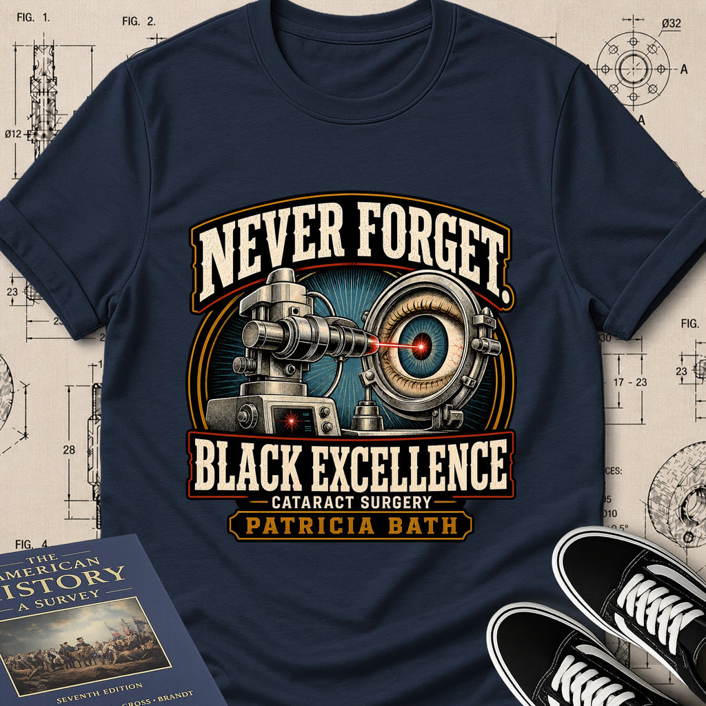 Patricia Bath — Laserphaco Probe — Never Forget Black Excellence T-Shirt | Buillth