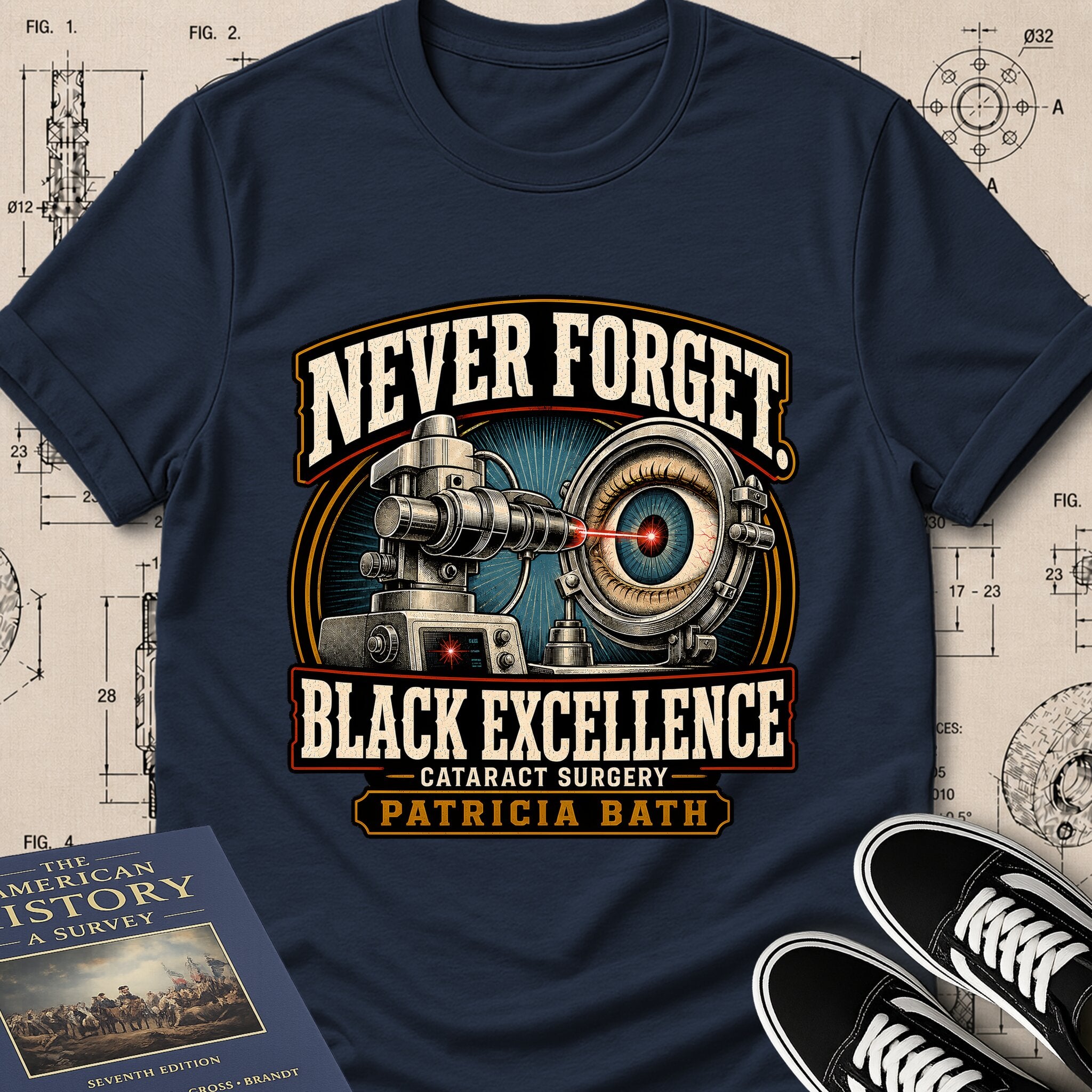 Patricia Bath — Laserphaco Probe — Never Forget Black Excellence T-Shirt | Buillth