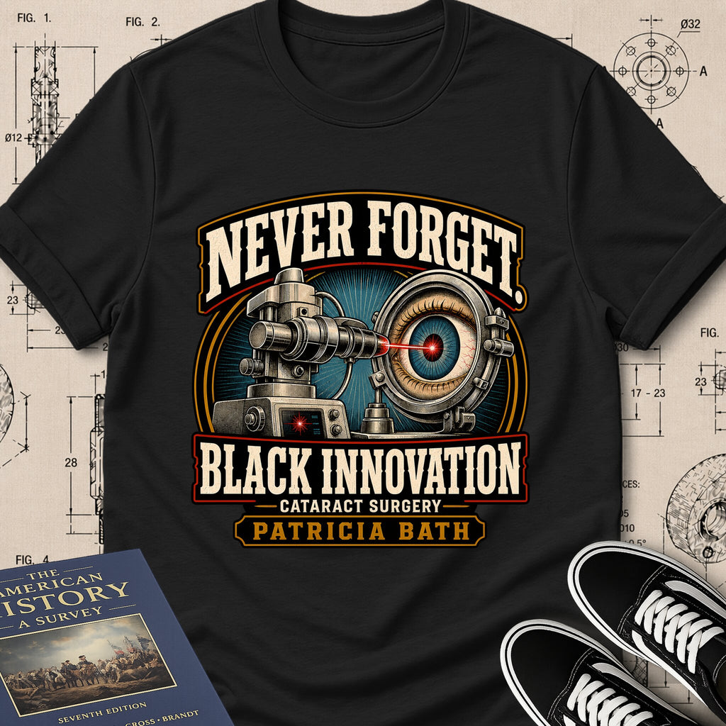 Patricia Bath — Laserphaco Probe — Never Forget Black Innovation T-Shirt | Buillth