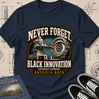Patricia Bath — Laserphaco Probe archival badge t-shirt design, Buillth Never Forget collection