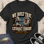 Patricia Bath — Laserphaco Probe archival badge t-shirt design, Buillth Never Forget collection