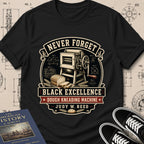 Judy W. Reed — Dough Kneading Machine archival badge t-shirt design, Buillth Never Forget collection