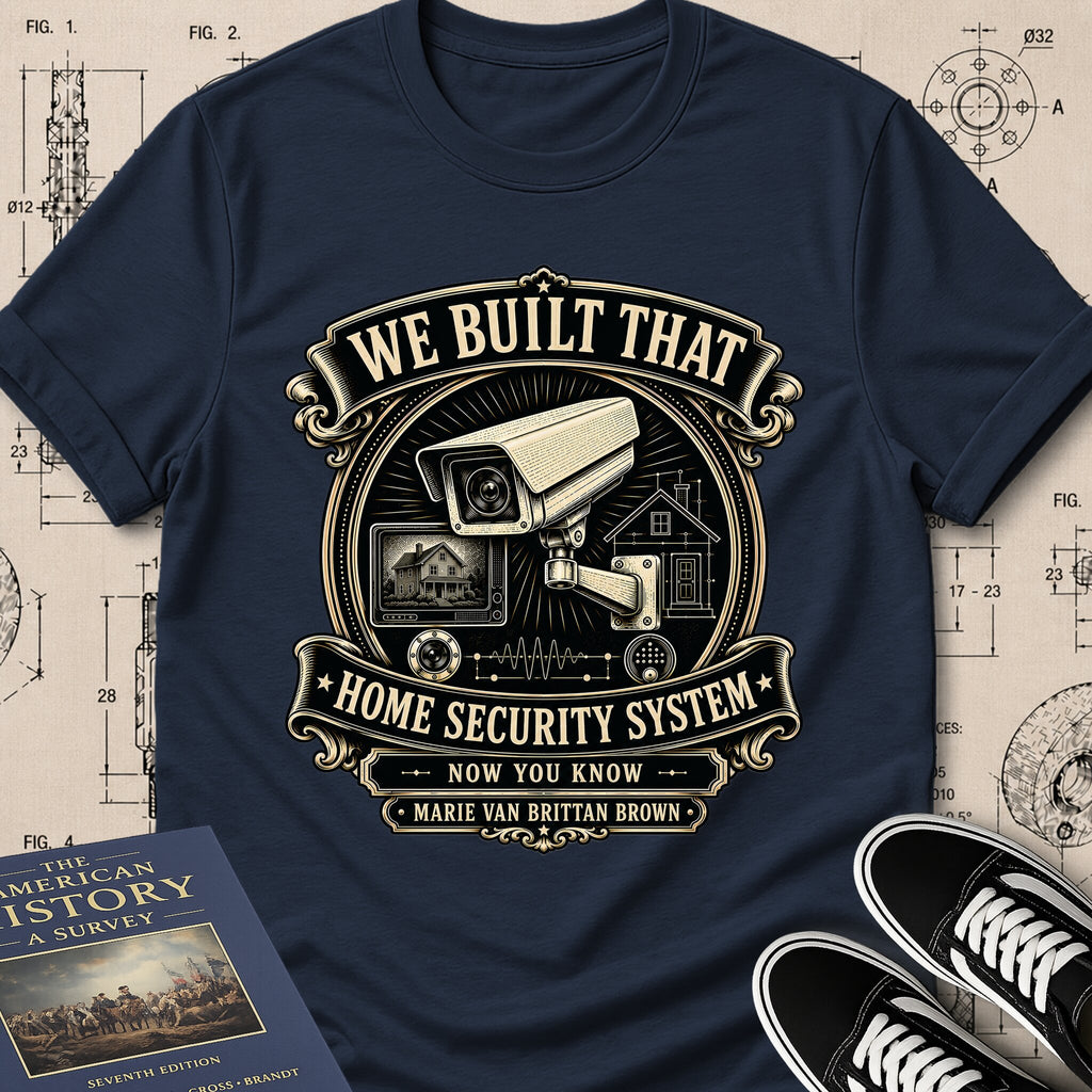 Marie Van Brittan Brown — Home Security System — We Built That T-Shirt | Buillth