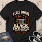 Charles S. L. Baker — Friction Heat Radiator archival badge t-shirt design, Buillth Never Forget collection