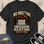 Charles S. L. Baker — Friction Heat Radiator archival badge t-shirt design, Buillth Never Forget collection