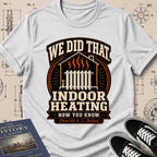 Charles S. L. Baker — Friction Heat Radiator archival badge t-shirt design, Buillth Never Forget collection