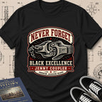 Andrew Jackson Beard — Jenny Coupler archival badge t-shirt design, Buillth Never Forget collection