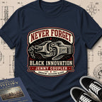 Andrew Jackson Beard — Jenny Coupler archival badge t-shirt design, Buillth Never Forget collection