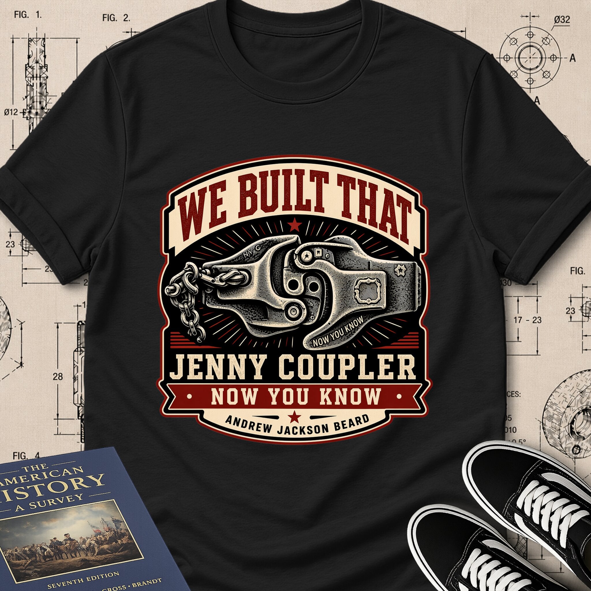 Andrew Jackson Beard — Jenny Coupler — We Built That T-Shirt | Buillth