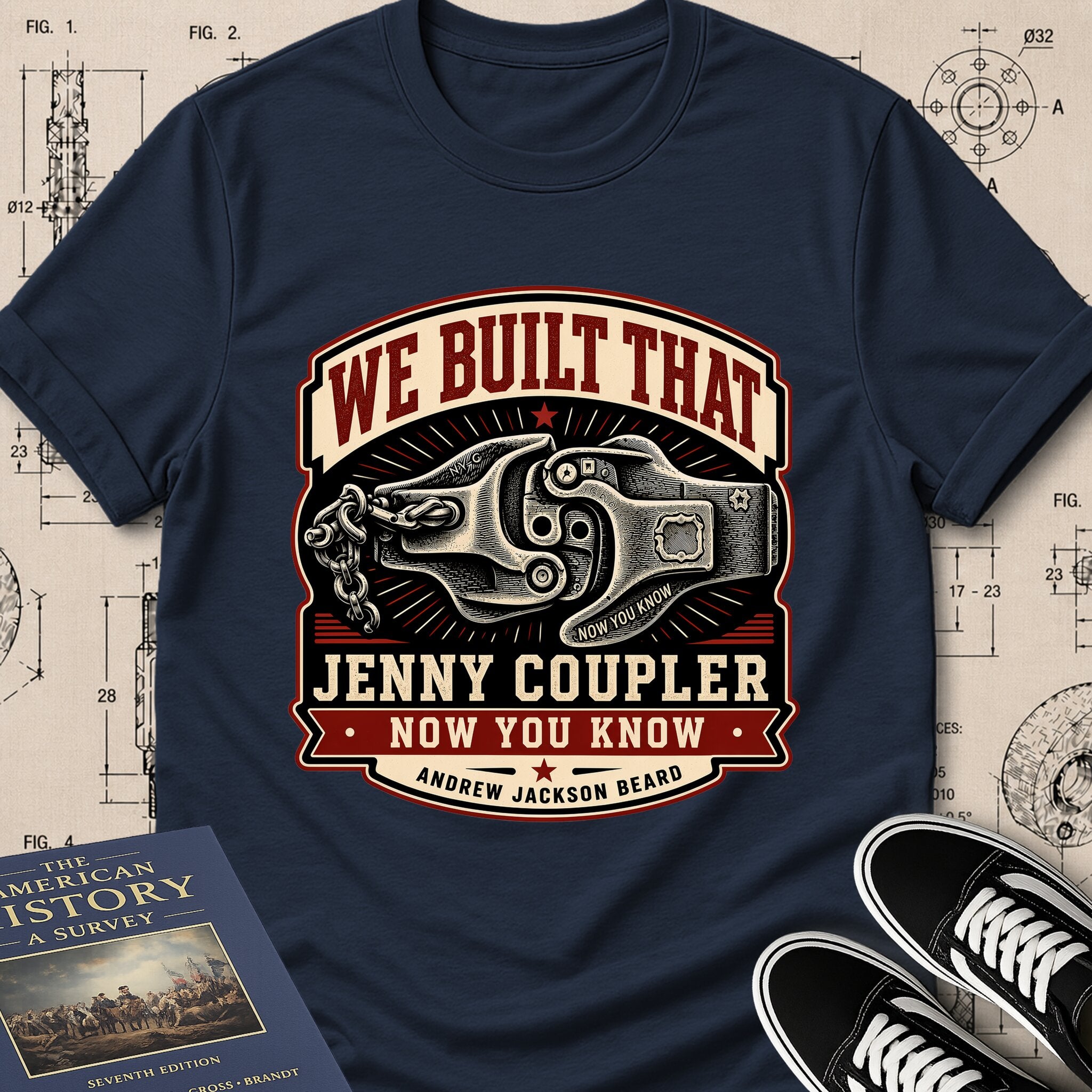 Andrew Jackson Beard — Jenny Coupler — We Built That T-Shirt | Buillth