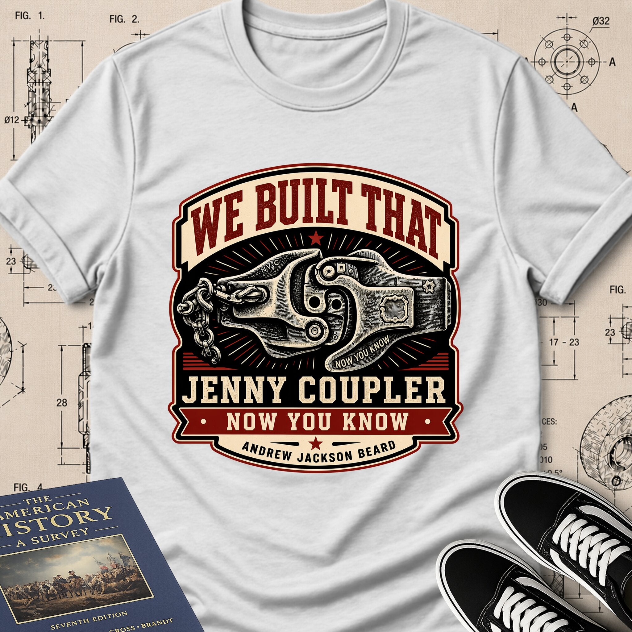 Andrew Jackson Beard — Jenny Coupler — We Built That T-Shirt | Buillth