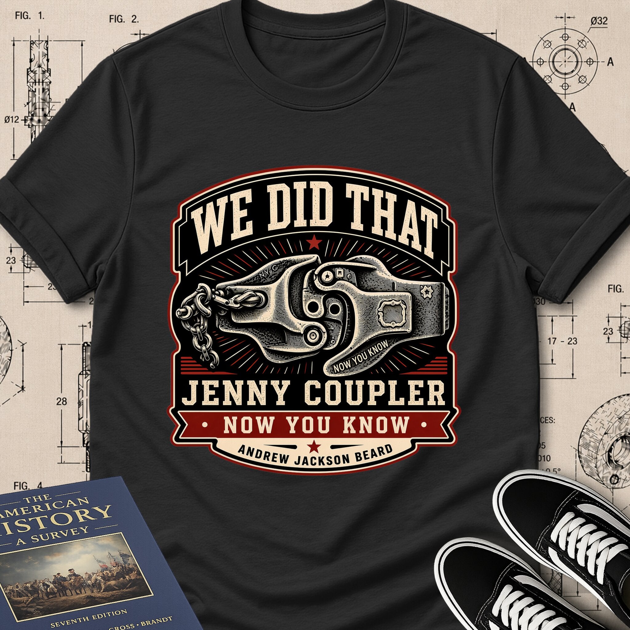 Andrew Jackson Beard — Jenny Coupler — We Did That T-Shirt | Buillth