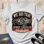 Andrew Jackson Beard — Jenny Coupler archival badge t-shirt design, Buillth Never Forget collection