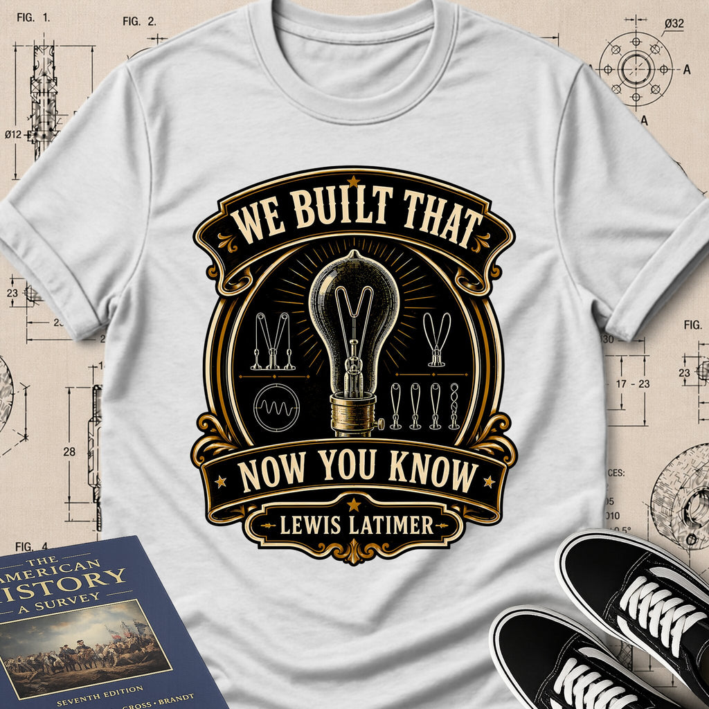 Lewis Howard Latimer — Carbon Filament — We Built That T-Shirt | Buillth