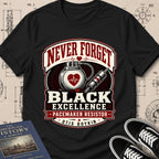 Otis Boykin — Pacemaker Resistor archival badge t-shirt design, Buillth Never Forget collection
