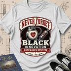 Otis Boykin — Pacemaker Resistor — Never Forget Black Innovation T-Shirt | Buillth