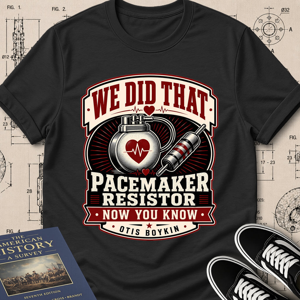 Otis Boykin — Pacemaker Resistor — We Did That T-Shirt | Buillth