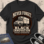 Frederick McKinley Jones — Portable Refrigeration — Never Forget Black Innovation T-Shirt | Buillth