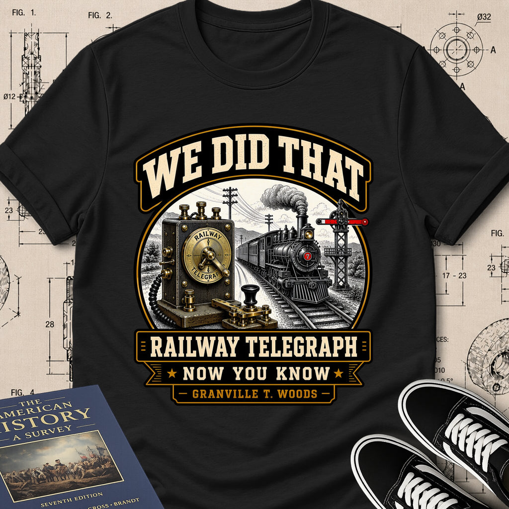 Granville T. Woods — Railway Telegraph — We Did That T-Shirt | Buillth
