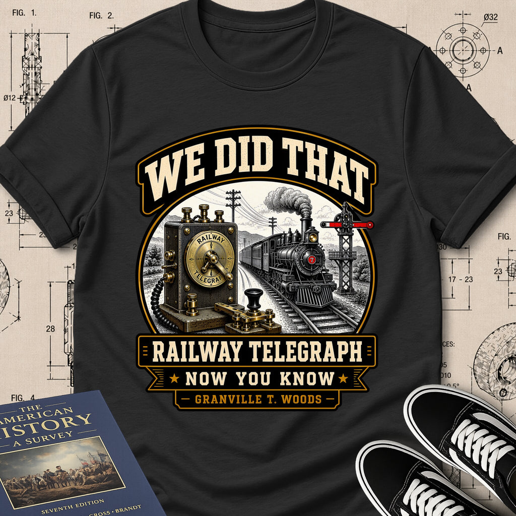 Granville T. Woods — Railway Telegraph — We Did That T-Shirt | Buillth