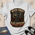 Dr. Joseph Jackson — Programmable TV Remote — Never Forget Black Innovation T-Shirt | Buillth