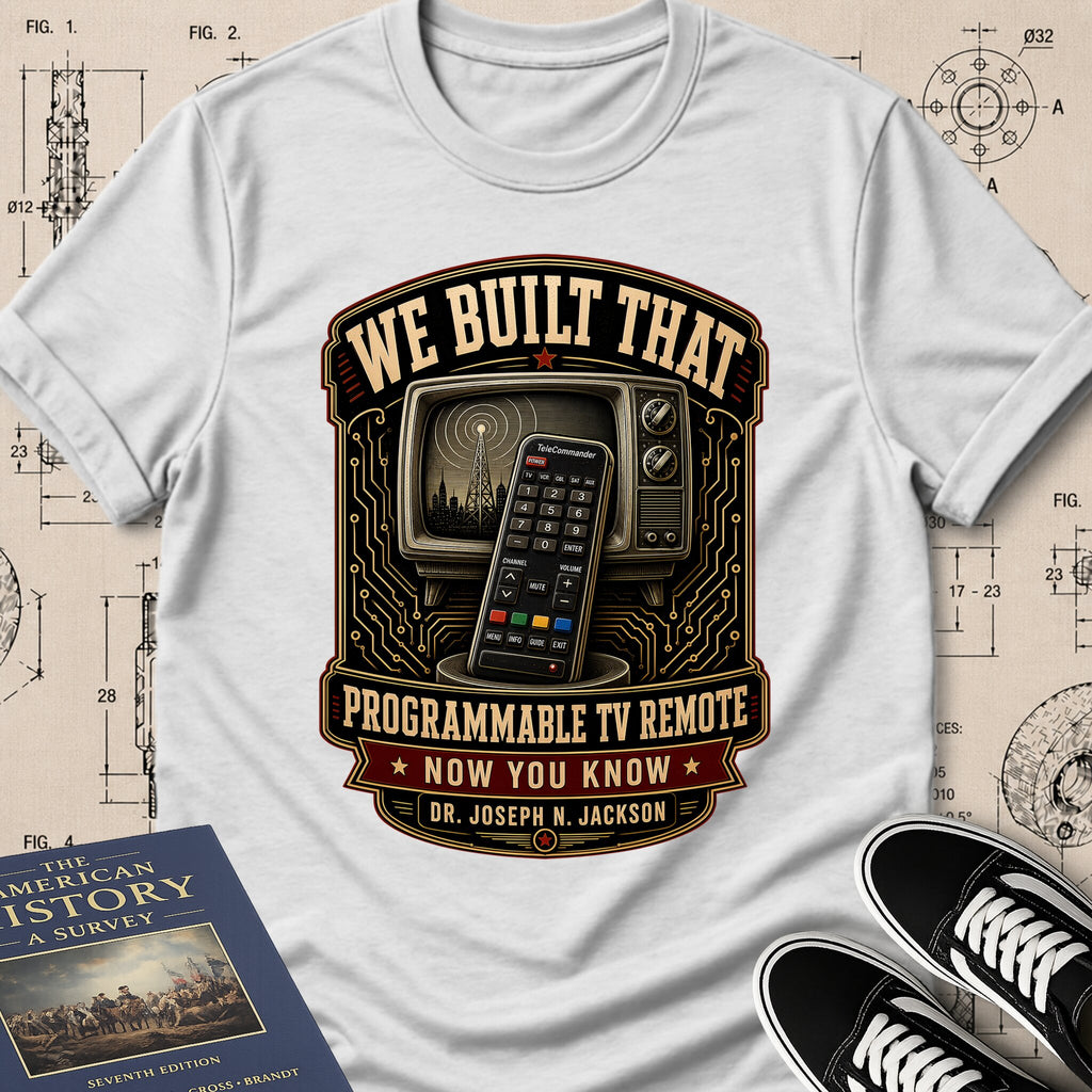 Dr. Joseph Jackson — Programmable TV Remote — We Built That T-Shirt | Buillth