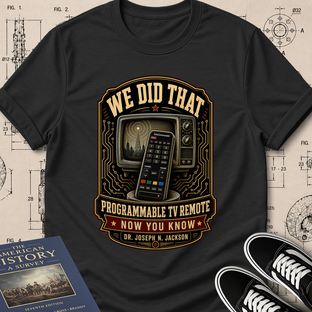 Dr. Joseph Jackson — Programmable TV Remote — We Did That T-Shirt | Buillth