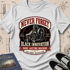 Jan Ernst Matzeliger — Shoe Lasting Machine — Never Forget Black Innovation T-Shirt | Buillth