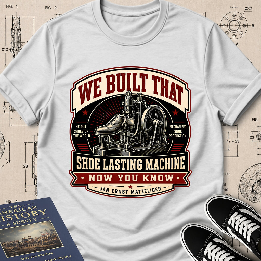 Jan Ernst Matzeliger — Shoe Lasting Machine — We Built That T-Shirt | Buillth