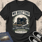 Charles B. Brooks — Street Sweeper archival badge t-shirt design, Buillth Never Forget collection