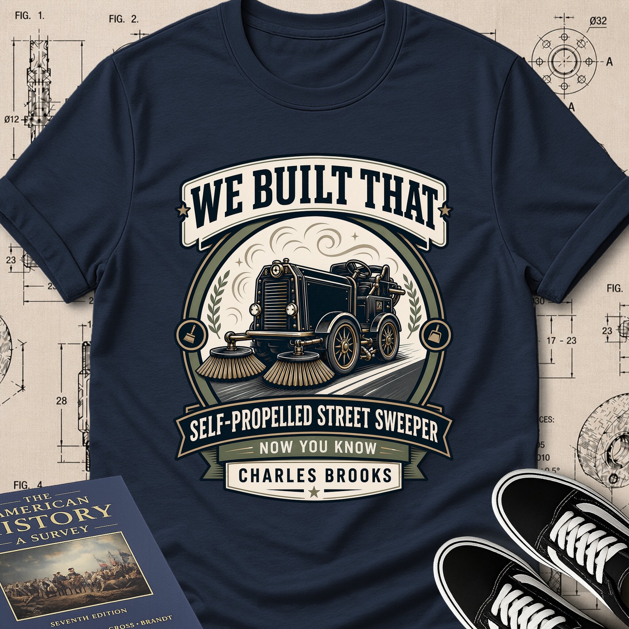 Charles B. Brooks — Street Sweeper — We Built That T-Shirt | Buillth