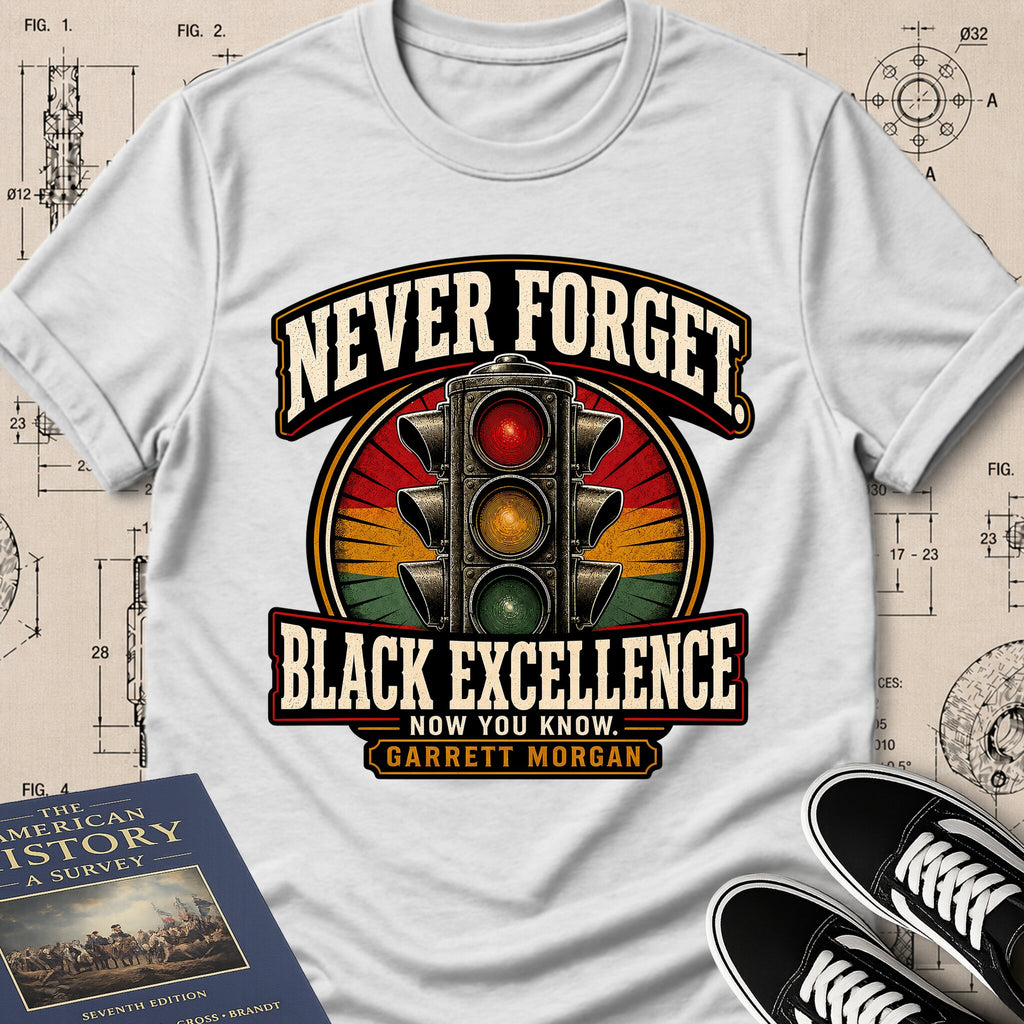 Garrett Augustus Morgan — Traffic Signal — Never Forget Black Excellence T-Shirt | Buillth