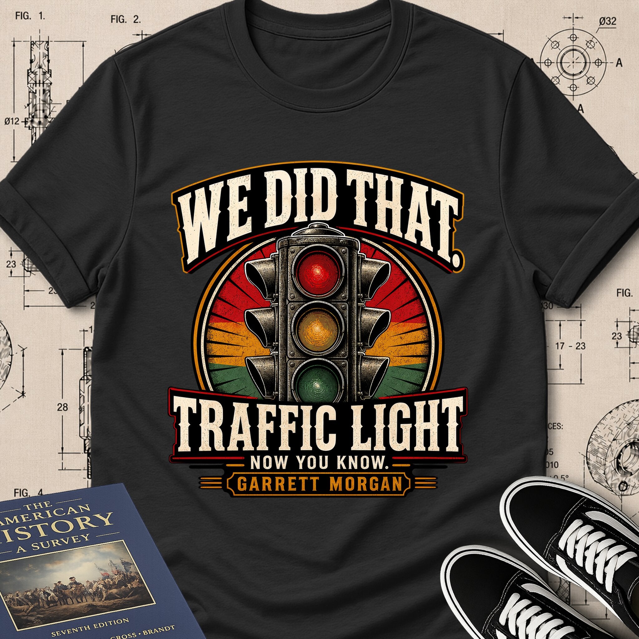 Garrett Augustus Morgan — Traffic Signal — We Did That T-Shirt | Buillth