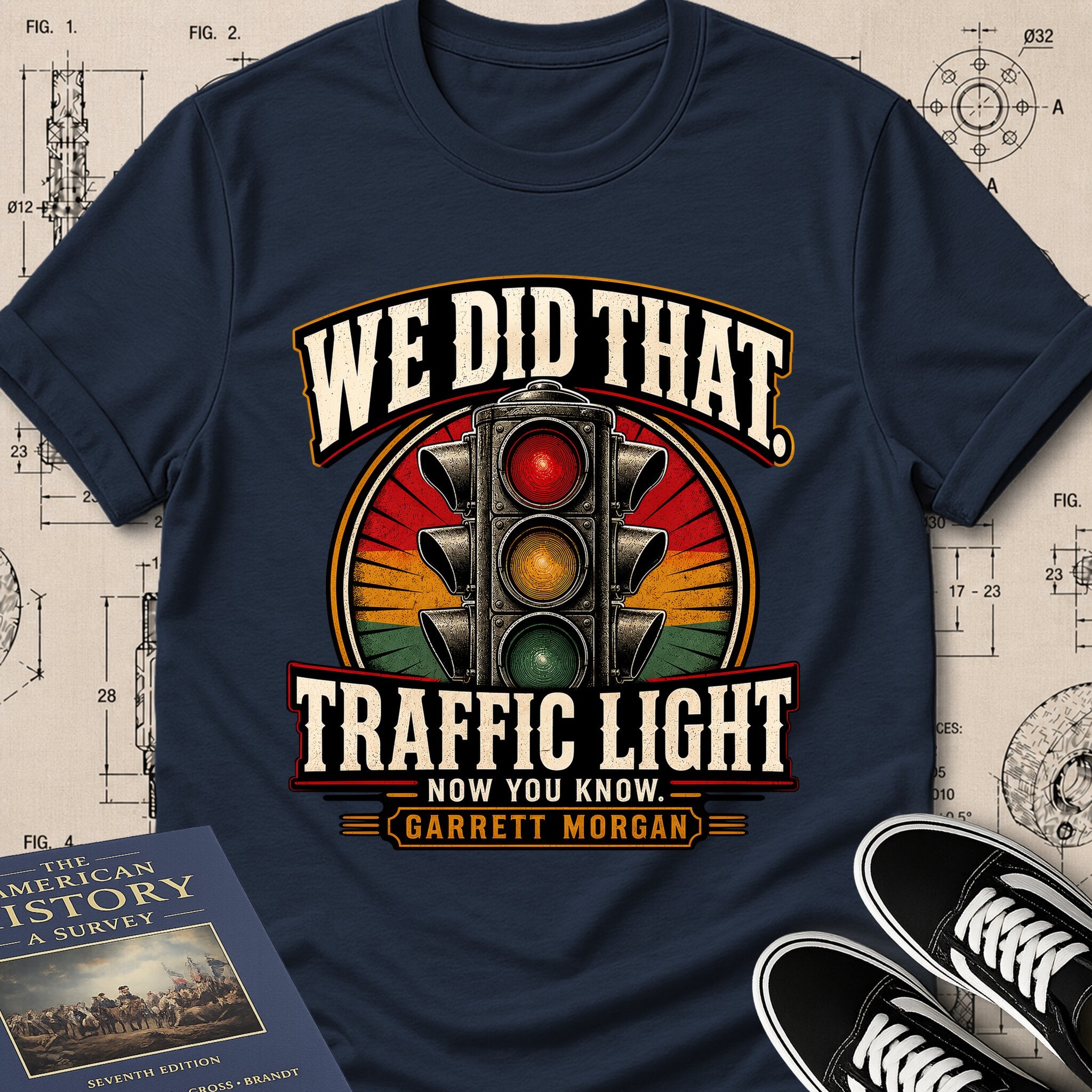 Garrett Augustus Morgan — Traffic Signal — We Did That T-Shirt | Buillth
